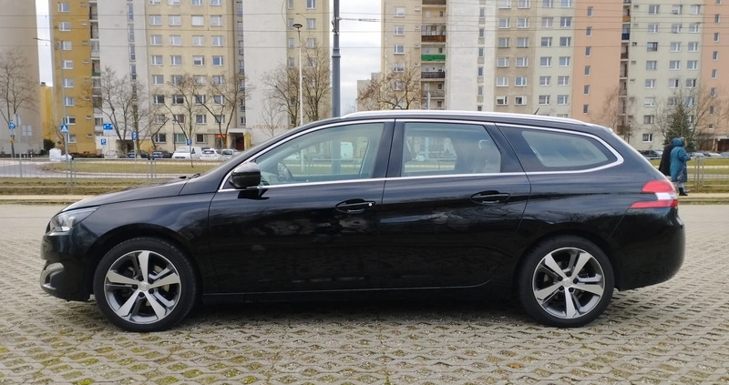 Peugeot 308 cena 46000 przebieg: 109781, rok produkcji 2016 z Warszawa małe 172